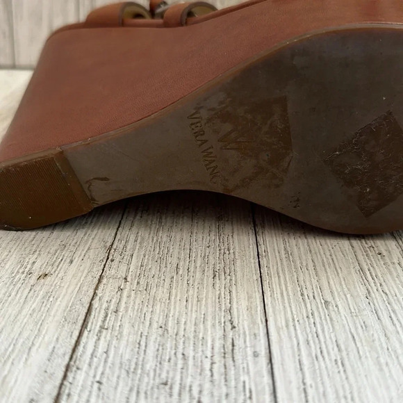 VERA WANG Leather Slingback Sandals Women’s size 7 - Picture 4 of 10